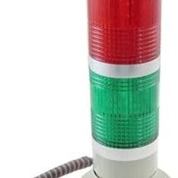 Multi-Volt 2 Tier Industrial CNC Machine Warning Light Signal Tower Light Alarm Lamp with Buzzer Sound | Signal Light Round 2 Colors Warning Lights, Signal Light Tower Industrial for Safety-image-43