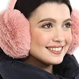 ( PACK OF 2 Winter Outdoor Wear Adjustable Size Ear Muffs/Warmer for Kids, Girls and Women random colour-90