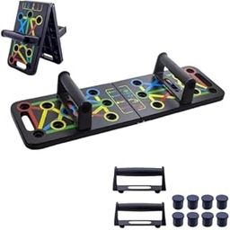 ADAROTICX Push-Up Board, 12-in-1 Push Up Training System – Foldable Push-Up Bars with Color-Coded Muscle – Portable Home Gym for Men & Women, Non-Slip Grip-67