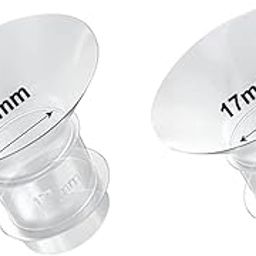 Parts for Spectra Breast Pump, 2 Pcs Breast Pump, Suitable for Medela Milk Pump for Breastfeeding Inserts Accessory, Items for Pregnant Woman, 17mm-image-1