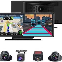 AUSHA 360 Degree Car Dash Camera - Full HD | Android | WiFi | GPS | Bluetooth | 2GB Ram /16 GB ROM| G Sensor Emergency Recording | Rear Parking Assistance | Upto 1TB Sd Card Support Dashcam-image-1