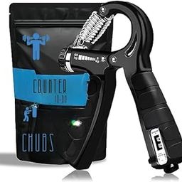 Chubs Adjustable Hand Grip Strengthener, Hand Gripper With Counter for Men & Women for Gym, Hand Exercise Equipment for Forearm Exercise, Finger Exercise Power Gripper(10-60kg). (RAVENBLACK)...-24