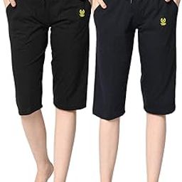 Regular Fit Women Capris(Pack of 2-MACK632999)-image-82