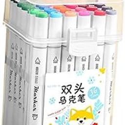 TRENDYNEST® Acrylic Paint Markers Bright with Storage Bag for DIY Crafting Paper Artists 36 Colors | Crafts | Art Supplies | Drawing & Lettering Supplies | Art Pens & Markers-image-42