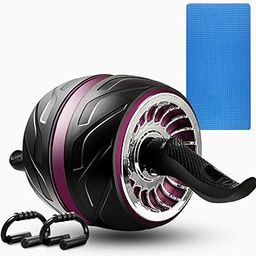 Ubervia Wheel Ab Roller Wheel Exercise Equipment for Core Abdominal Workout Strength Core Trainer Machine for Men Women at Home Gym-image-1