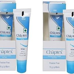 OPERIO Chaptex Lip Care Balm (Pack Of 2 * 10Gm) (Spf 15),white-9