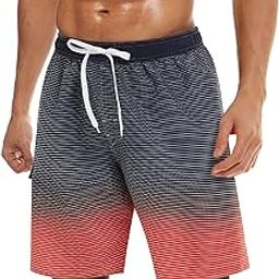 Men's Summer Swim Trunks Quick Dry Surf Boardshorts Bathing Suit Shorts with Mesh Lining-image-93