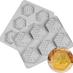 MoldBerry Silicone Soap Mold | 6 Cavity Hexagon Soap Mould | 3D Honeycomb Soap Mold | Honeycomb Soap Mold for Handmade Soaps, Bath Bombs, Bath Bars, Lotion Bar (Multicolor – PK1)-image-5