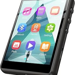 128GB MP3 Player with Bluetooth 5.4, 2.4" Portable HiFi Music Player with HD Speaker/E-Book/Photo/Video/Alarm Clock, Walkman Digital Music Player Earphones Included-20