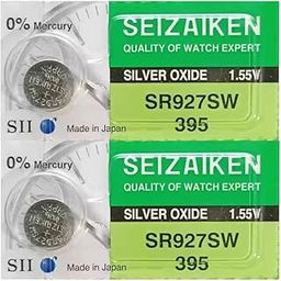 Seizaiken Wrist Watch Batteries SR927SW 395 1.55V Silver Oxide Batteries - Pack of 2 Batteries-28