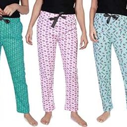 Women's Cotton All Over Printed Pyjama(Pack of 3) Multicolored-picture-16