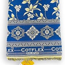 COTFLEX Original Solapur Chaddar Queen Bed, Cotton Blanket (Blue)-image-96