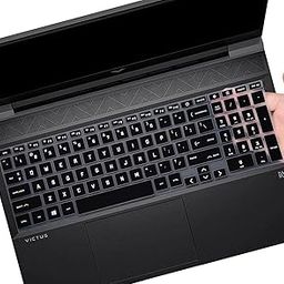 RAYA Silicone Keyboard Cover Protector for HP Victus 15 [ 15-FA 15-FB Series ] (15.6 inch) & HP Victus 16 (16.1 inch) Gaming Laptops (Black)-12