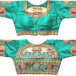Women's Blouse Material: Phantom Silk Sleeve_Type: Half Sleeve-image-60