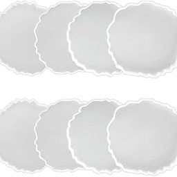 SNOOGG Pack of 4 inch / 8 Piece Agate Shape Mould Epoxy Resin Casting Moulds for Making and DY Coaster, Photo Display, Personalized Gifts, Craftwork, Home Decoration and More.-picture-8