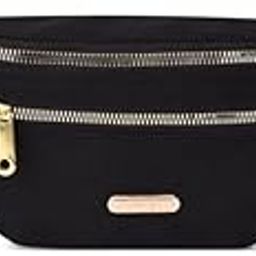 The Purple Tree Waist Bag for Women and Men, Adjustable Strap Hands Free Bag with 2 Zipper Pockets, Fanny Pack for Women Waist Pouch for Women (Black)-image-22