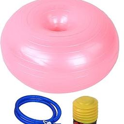 Pink PVC Doughnut Shape Inflatable Yoga Ball for Seating Exercise 50CM-image-37