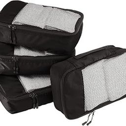 GOMAJO Packing Cube Travel Organizer for Men and Women Luggage Laundry Clothes Storage Pouch (Black, Small)-image-27
