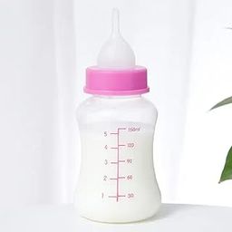 Kuber Industries Pet Feeding Bottle for Puppies,Kittens,Rabbits & other Newborns|Nursing Bottle for Pets|LS143PK|150 ML|Pink-image-20