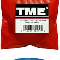 TME Reel to Reel Audio Splicing Tape Blue Color 1/2" X 82' in TME Logo Poly Pack for RMGI, Quantegy, Maxell, AMPEX, ATR Media AC1S89B2C-image-38