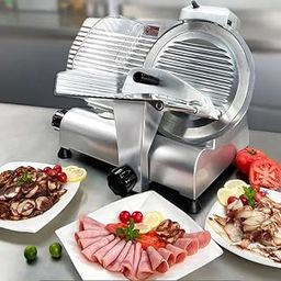 CARTNOVA‚Electric Meat Slicer: 10-Inch Semi-Automatic Butcher Knife for Fresh & Frozen Meat, Precise Slicing, Easy Cleaning-2