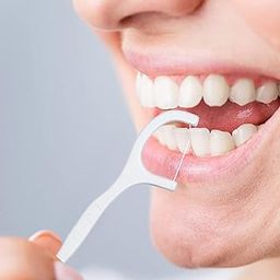 3 In 1 Pack Of 100 Mint Flavoured Flosser With Tongue Cleaner Toothpick For Fresh Health For A Beautiful Smile Fresh Breath & Complete Oral Plaque Removal (Fresh Mint)-image-1