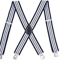 Suspenders for Men Trouser Braces X-Back with 4 Strong Clips-image-16