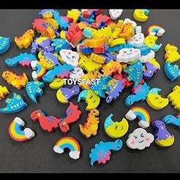 TOYSFAST (50 Pcs) Cartoon Eraser Fancy Eraser for Kids | Birthday Return Gift | Stylish Eraser for Kids | Stationary Set Erasers | Rubber Eraser for Kids | Birthday Gifts (A67)-32