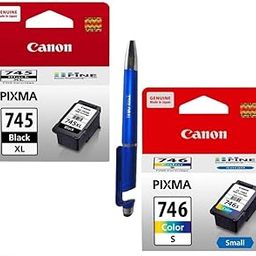 Canon 745XL & 746 Small Ink Cartridge with ITGLOBAL 3in1 Multi-Function Mobile Phone Stand, Stylus Pen, Anti-Metal Texture Rotating Ballpoint Pen (Very Colors) PG-745XL CL-746 S-picture-8