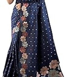 Women's Banarasi Kanjivaram Cotton Silk Jaquard Saree-image-7