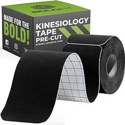 Boldfit Kinesiology Tape for Physiotherapy, Sports Injury, Pain Relief Muscle Tape, for Shoulder, Wings, Arms, Ankle K Taping Waterproof Athletic Tape for Pain PreSupport Black-image-52