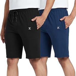 Men's Ace Cotton Regular Fit Solid Shorts with Side Pockets and No Marks Waistband (Pack of 2)-37