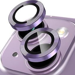 Amazon Brand - Solimo Tempered Glass Camera Lens Protector for iPhone 14 (6.1 Inch) & iPhone 14 Plus (6.7 Inch) | Glass Lens Cover (Purple)-20