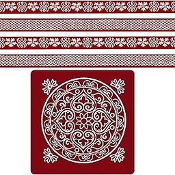 ABS HERBALS:Rangoli Sticker, Kolam Sticker for : Wall, Tile, Floor, Steel Sticker[Model:MB1,MP4]-image-46