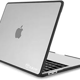 Tukzer Laptop TPU Bumper Case Cover for Apple New MacBook Air 13.6 inch M4 A3240 M3 A3113 M2 A2681 with Touch ID, 2025 2024 2022 Release, M4 M3 M2 Air 13" Hard Shell with Anti Slip Feet Pads-Black-picture-14