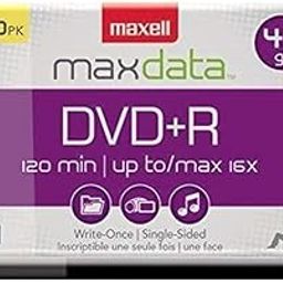 Maxell MAX639013 DVD Recordable Media, DVD+R, 16x, 4.70 GB, 50 Pack Spindle Silver-image-66