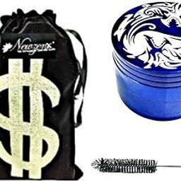 Herb Crusher (Grinder 50mm/4 Parts) Printed Incl. Cleaner & Velvet Pouch-image-95