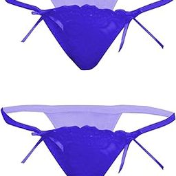 Women's G-String Panties, Lace-Microfiber- Pack of 2-image-32