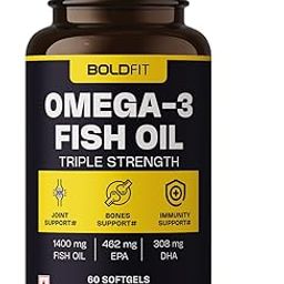Boldfit Fish Oil Capsules Fish Oil Omega 3 Capsules for Men and Women Triple Strength Omega 3 Fish Oil 550 Mg EPA & 350 Mg DHA Triple Strength Fish Oil for Brain, Bones & Joint Support - 60 Capsules-image-7