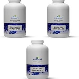 CILICAnT Blue Silica Gel Beads for Moisture Control, Rechargeable Indicating Desiccant Dehumidifier (Beads Size: 2-4 mm) (950 ml *3 =2850 ml)-image-52