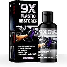 Plastic Restorer Car Deshbord Bike Ceramic Coating Plastic Quick Restore Shines & Protects Plastic Surfaces Back to Life Shine,UV Protection Water Resists Hydrophobic Trim Coating 50ML (PACK OF 1)-image-73
