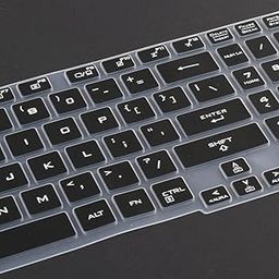 VISTORA Keyboard Protector Skin Universal for ASUS TUF Gaming A15 Laptop Accessories Black-image-0