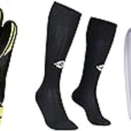 Nivia Air Strike Goalkeeper Gloves for Men & Women/Gloves with Gr, Plain Encounter Football Stockings for Men & Women, Knee Le, Classic Shin Guards with Sleeves for Youth and Adults, for-image-41
