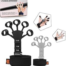 FitHead Finger Gripper Strength Trainer | Hand Exerciser Yoga Resistance Bands Finger Flexion And Extension Training Device | Finger Expansion Extension Exerciser For Hand, Finger, And Wrist Muscles-image-97