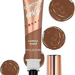L.A. Girl Envy Contour Wand - Sunset Glow, Soft Cushion Applicator, Buildable Gel Formula, Lightweight, Long-Wearing, Luminous Dewy Finish, Shea Butter, 15ml-34