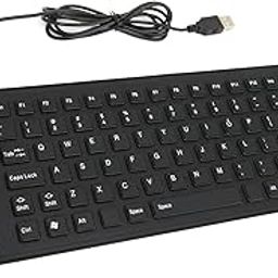 85 Keys Silicone Keyboard, Foldable Silicone Keyboard Fully Sealed Design Lightweight Portable Silent Soft USB Wired Silicone Keyboard for Desktop Computer-28