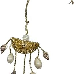 Tassel & Pearl With Sea Shell Layer Thread Latkan Rakhi for Happy Raksha Bandhan Festival | Rakhi Online for Bhabhi | Thread Rakhi for Sister in Law-image-15