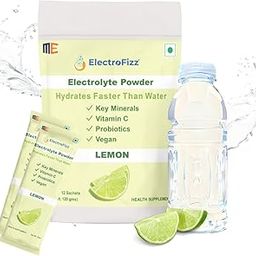 Electrolyte Powder 24 Sachets of 10 gms each | Electrolyte Powder with Probiotics & Vitamin C | Instant Energy Drink for Workout for Men & Women- Pack of 2 (Lemon)-image-39