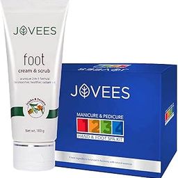 Jovees Herbal Foot Cream & Scrub 100 g & Manicure & Pedicure Hand & Foot Spa Kit Combo For Foot Care Set Of 2-image-9