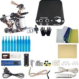 MAYCREATE® Rotary Tattoo Machine Full Kit Coil Tattoo Machine Tattoo Shader & Liner Machine Tool Body Tattoo Machine Coil Machine Liner Coils Tattoo Machine for Beginners Starters Tattoo-picture-17